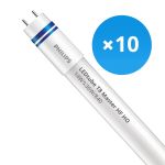 Opakowanie 10x Philips Rura LED T8 MASTER (HF) High Output 14W 2100lm - 840 Zimna Biel | 120cm - Zamienne 36W