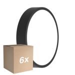 Opakowanie 6x Ledvance LED Bulkhead Okrągła Czarny 10W 1220lm - 830-840 CCT | 262mm - IP65 - Czujnik ruchu i Światła
