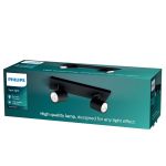 Philips Runner LED Spot Metal Czarny | Nadaje Się Do 2x GU10