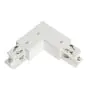 3 phase corner connector 90D V earth intern - White