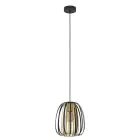 Eglo Lampa Wisząca Encinitos Czarny, Złoty | Nadaje Się Do E27