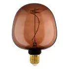 Eglo LED Globe E27 Włókno Złoty 4W 40lm - 820 Bardzo Ciepła Biel | Ściemnianie - Zamienne 15W